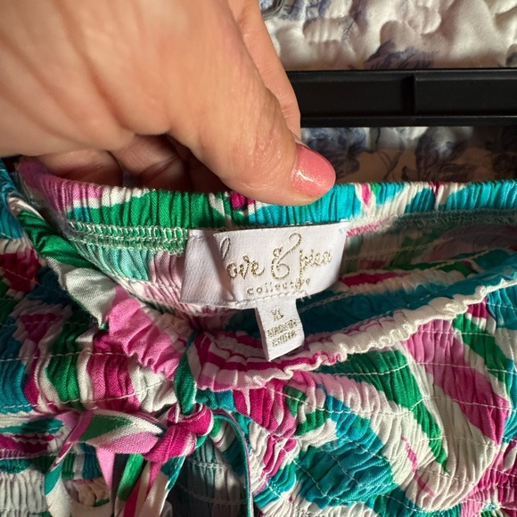 Summer fun  Pink ,  Green  and turquoise strapless  Dress - Picture 3 of 6